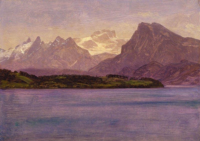 Albert Bierstadt Alaskan Coastal Range China oil painting art